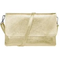 Caspar Clutch Abendtasche Damen Leder Handtasche - CLASSIC LINE - Modell No.835, leicht, elegant & unempfindlich - 100% Echtleder - Handmade in Italy