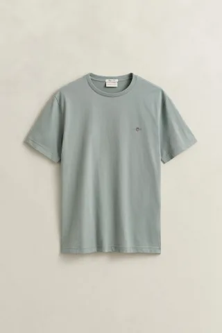 GANT - Regular Fit Shield T-Shirt ceramic grey - Gr. - XXXL
