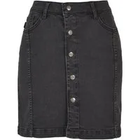 URBAN CLASSICS Sommerrock Urban Classics Damen Ladies Organic Stretch Button Denim Skirt (1-tlg)