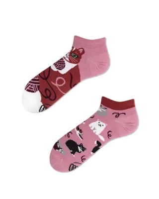 many mornings - Socken - PLAYFUL CAT pink - Gr. - 42