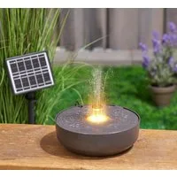 Northpoint Gartenbrunnen Solargartenbrunnen mit LED für Außenbereich