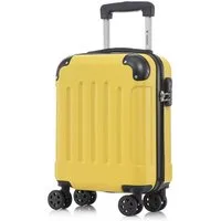 YONSLY Hartschalen-Trolley Hartschalen-Koffer Trolley 360° Rollen, robuster Reisekoffer, 4 Rollen, mit Zahlenschloss, für Business und Urlaub 46/55/66/76 cm