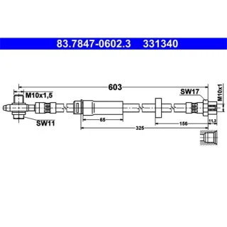 ATE Bremsschlauch vorne VW Cc Passat