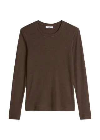 Marc OPolo DENIM - Longsleeve slim Espresso Brown - Gr. - XS