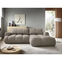 MIRJAN24 Ecksofa Mitto, mit Bettkasten und Schlaffunktion, Ausziehautomatik DL, 270x173x85 cm