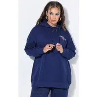 Studio Untold Sweatshirt Hoodie oversized Lemonade-Print Kapuze