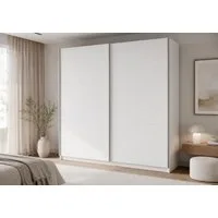 Home affaire Kleiderschrank MALOJA modern mit viel Stauraum, Fächer & Kleiderstange, Breite 150 cm Garderobe mit 2 Schiebetüren, mit/ohne Spiegel, erhältlich in 3 Farben