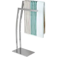 relaxdays Handtuchständer Handtuchhalter Edelstahl WIMEDO, silber
