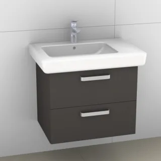 Artiqua 413 Waschtischunterschrank für IT! 121970 Stahlgrau, 413-WU2L-K112-7142-88 413-WU2L-K112-7142-88