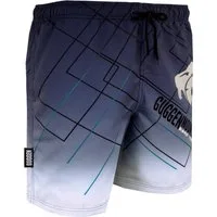 GUGGEN Mountain Badehose Badehose Herren Schnelltrocknende Badeshorts B2 Schnelltrocknende Badeshorts mit Kordelzug kariertes Muster mit Logo