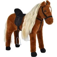 Pink Papaya Stehpferd Spielpferd zum Reiten für Kinder 65 / 75 cm Plüschpferd, Kuscheliges Stehpferd für Kinder, handgefertigt