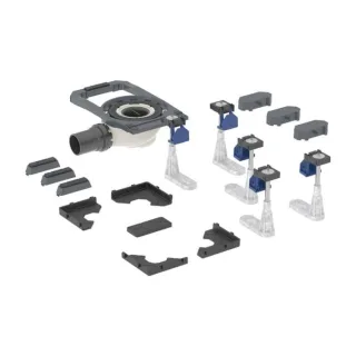 Geberit Duofix Duschwannenablauf 551565001 mit 5 langen Füße, Sperrwasserhöhe 50mm