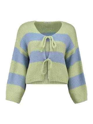 HaILYS - LS A CD Ch44arlie matcha/cloud blue stripe - Gr. - XXL