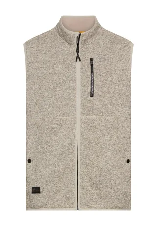 camel active - Fleeceweste mit Stehkragen oatmeal - Gr. - XL