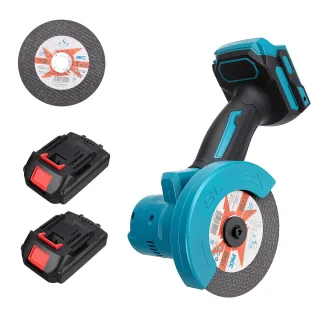 Drillpro 18V Brushed Angle Grinder 4 Inch Cutting Tool 300W Power 5500RPM High Speed Electric Grinder Cordless Compact H