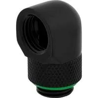 XF 90° Rotary Adapter Twin Pack, Verbindung schwarz, kompatibel mit CORSAIR XF Fittings