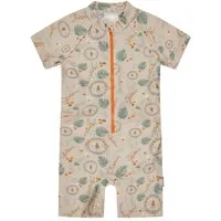 Sterntaler® Badeanzug UV-Schutz 50+ Schwimmanzug Safari (1-St) Schwimmanzug Safari-Muster, Reißverschluss vorn, Windeleinsatz bis 92