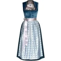Alpenmärchen Dirndl Langes Dirndl Adele in blau - ALM1027