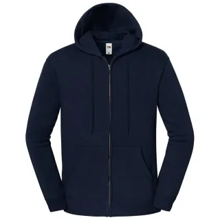 Fruit of the Loom - "Iconic Premium" Hoodie mit durchgehendem Reißverschluss für Herren/Damen Unisex (Marineblau)