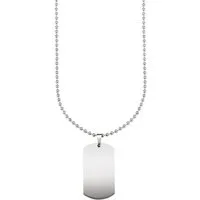 Bruno Banani Edelstahlkette Schmuck Geschenk Halskette Dog Tag Kugelkette