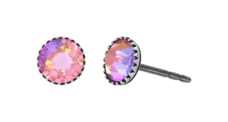 konplott - Ohrstecker - Black Jack violet/lila