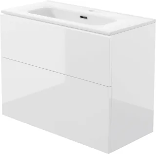 Neuesbad Set: Waschbecken CABINET STU_6U81 + Serie 100 Waschbecken CTU_6U8M NB1DEST6U8U6U8M1
