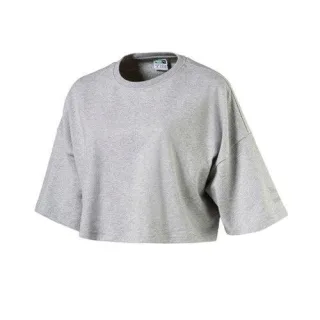 Puma Schlichtes Damen Graues Cropped Top
