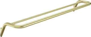 Neuesbad Serie 600 Wandmontage DOUBLE Handtuchhalter 615MM, Gold Gebürstet NB1DEADIR6311
