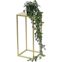 DanDiBo Blumenhocker Metall Gold Eckig 82-42 cm Blumenhocker Beistelltisch