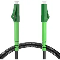 HB-DIGITAL hb-digital LWL Patchkabel OS2 LC/LC gepanzert Simplex 1m Glasfaserkabel, (100 cm), LSZH-Mantel - halogenfrei & flammwidrig