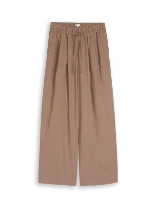 Tom Tailor - Loose Fit Hose mit Bindegürtel taupe grey - Gr. - 30