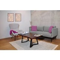 Sitheim-Europe Couchtisch PHOENIX Massiver Baumstamm Couchtisch 110cm Akazienholz Rot Walnuss