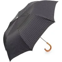 Francesco Maglia Taschenregenschirm, Luxus-Regenschirm, Holzgriff, Handgefertigt in Italien