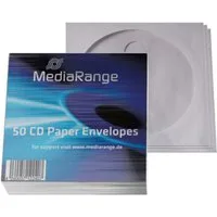 Mediarange DVD-Hülle 50 Mediarange CD Papierhüllen DVD Hüllen mit Fenster