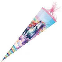 Nestler Schultüte Nestler Schultüte Sweet Unicorn 85cm mit Tüllverschluss