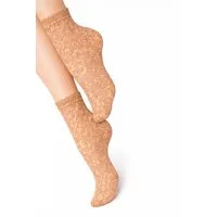 Lycille Feinsocken Spitzen-Söckchen – Transparente Damen Socken mit floralem Muster