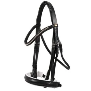 Hans Melzer Horse Equipment Hans Melzer Kandare Hamburg schwarz/silber WB (Warmblut)
