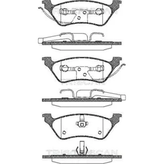 Triscan Bremsbel?ge hinten Chrysler Voyager Dodge Caravan