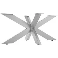 SO-TECH® Tischgestell SPIDER Schwerlast belastbar bis 500 kg, einfache Montage, Couchtisch Sofatisch, echt Edelstahl, H430 x B580 x L980 mm