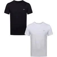 Reebok Unterhemd "Clancy" (2er Pack) Kurzarm, mit Logo, basic, atmungsaktiv, bequem, Rundhalsausschnitt