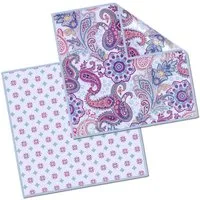 Edison & King Mikrofasertücher mit Motiv Mikrofasertuch (Microfaser, 20x20 cm, 2er Pack, Brillenputztücher mit vernähten Rändern)