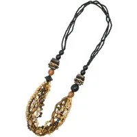 COLLEZIONE ALESSANDRO Lange Kette Anissa, aus verschiedenen Holzperlen