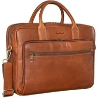 Benthill Aktentasche Echt Leder Laptoptasche Notebooktasche Umhängetasche Laptoptasche, Schultergurt / Umhängegurt Reißverschlussfach