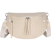 MIRROSI Bauchtasche Damen Taschen, Umhängetasche, aus Stroh ca.34x21x7cm (Brusttasche, Schultertasche für jeden Anlass), Crossbody Bag, Bohemian gemusterten & verstellbaren Schulterriemen