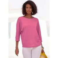 Vivance by Lascana 3/4-Arm-Shirt aus bügelfreier Crêpe-Qualität Sommerliches 3/4-Arm-Shirt