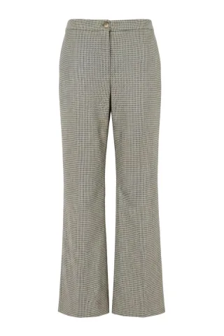 signe nature - Stoffhose mit weitem Bein beige - Gr. - 34