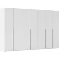 rauch Drehtürenschrank Kleiderschrank Schrank Garderobe Wäscheschrank BESTSELLER MONTCLAR (3 Ausstattungen BASIC/CLASSIC/PREMIUM (SOFT-CLOSE), Breiten 201-400 cm) Front in Glas/Hochglanz/Dekor/Grauspiegel in 5 Breiten MADE IN GERMANY