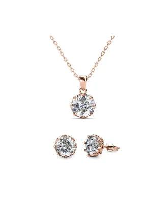 Lily Set - Rose Gold und Kristall