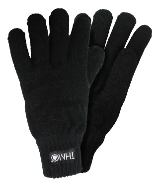 Damen Vollfingerhandschuhe mit Thinsulate-Futter - Schwarz