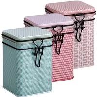 MediMuc Teedose 3er Set Bella, (3er Set, 3er Set), Teedose, Gewürzdose, Motivdose, Dosen Set